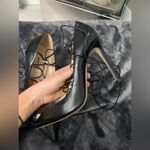 Valentino Garavani  EU 39.5 Rockstud Laceup Heels, Black Photo 3