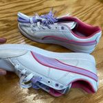 Puma Ikaz Lo Sneaker Women's 6.5 White Purple Leather Lace Up Running Shoes S11 Photo 6