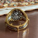 Gold and silver ring with a touch of vintage charm ring Size 8 Photo 7