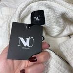 NÜ Denmark Cream Hooded Zip Front Jacket, Size Small Oversized Crochet NWT White Photo 1