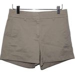 J.Crew Womens 4" Stretch Chino H5806 Khaki Cotton Pockets Chino Shorts Size 0 Photo 0