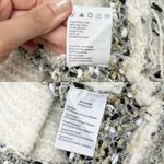 Anthropologie MOTH Drop Shoulder Fringe Poncho in White/Blanc size S NWOT Photo 3