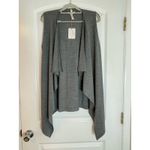 Matilda Jane Vest Small Gray Open Front Drape Lagenlook Office Minimalist NWT Photo 1