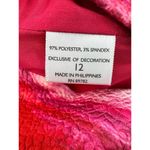 Natori N 's Red Pink Watercolor Sleeveless‎ A-Line Fit & Flare Dress Size 12 Work Photo 3