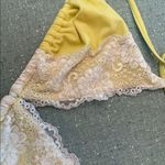 Beach Bunny  Lace‎ Bikini Top Yellow Photo 3