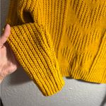 Ashley by 26 International Mustard Crew Neck Sweater Size M Photo 2