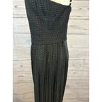 Adelyn Rae  Small Black Lace Jumpsuit | Spaghetti Strap Wide Leg Romper Photo 3