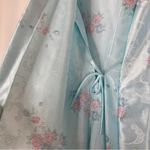 Lorraine | Vintage Light Blue Floral Robe Photo 3