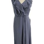 NEW Jenny Packham Silverstone Ruffle Wrap Chiffon Maxi Dress Womens Size 8 Photo 0