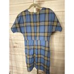 After Market New  Women's Small Blue Cotton Faux Wrap Short Sleeve Mini Dress Photo 2