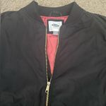 Old Navy Black Bomber Zip Up Padded Jacket Photo 2