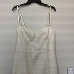 Reformation  Lakia Tweed Midi Dress in Ivory Size 10 Photo 5