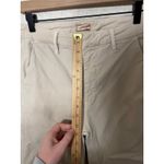 MOTHER The Roller Crop Prep Fray Pants Light Tan Size 27 Wide Leg Raw Hem Photo 5