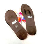 Schutz  Leny Tie Dyed Slide Knotted Sandals Pink Orange‎ Size US 9.5 Photo 5