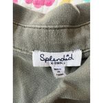 Splendid  Helena Button Front Belted 
Jumpsuit Romper in Olive Green Size: XS Photo 7