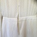 Lulus Lulu’s jumpsuit Clareese White Swiss dot ruffled long sleeve jumpsuit Medium NWT Photo 6