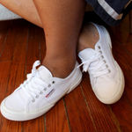 Superga  Cream Canvas Sneakers Photo 0