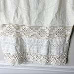 Place Nationale white linen crochet‎ lace tunic top Size M Photo 2
