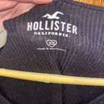 Hollister  Black Ruched Tie Front Bodysuit Photo 2