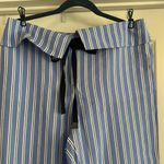 ZARA 
STRIPED TROUSERS WITH TURN-DOWN WAIST Photo 4