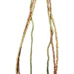 Premier Designs BAMBOO Retired  3 strand with gold pendant Necklace Photo 2