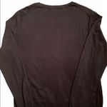 Whistles LOVE Navy Sweater Large Sz 12 Valentine Heart Crew Neck Preppy Blue Photo 3