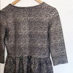 Bar III Gold Black 3/4 Length Sleeve Peplum Top Photo 8