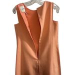 Lands' End Women's Shift Dress Size 2 Peach Orange Sleeveless Lined Photo 9