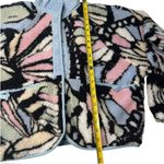 Free People Women’s XS Rocky Ridge Fleece Jacket Butterfly Print Oversized New Photo 11