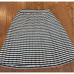 Courage B black and white stripe aline skirt small Black Photo 6