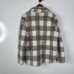 Cozy Sherpa  Gray Buffalo Plaid 1/4 Zip Pullover Size Medium Photo 1