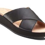 Vionic Size 6 Platform Sandal Hayden Black Leather Orthotic Arch Support Women’s Photo 0
