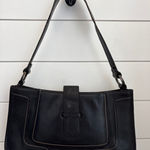 BCBGMAXAZRIA Black Leather Shoulder Bag Womens Stylish Chic Hobo Purse Photo 0