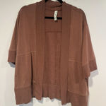 Athleta Pink knit‎  oversized short sleeve cardigan Photo 0