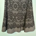 Tahari  Women's Grey Lace Print A Line Knee Length‎ Skirt Size 2 Business Office Photo 5