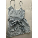 Reformation  Women’s Angela Wrap Mini Dress 100% Linen Stripped Size S Small Photo 1