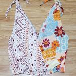 Free People tied to you v neck floral silky feel tank top tropical combo large Photo 0