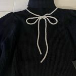 Eloquii x Kate Spade black chunky rhinestone bow mock sweater 14/16 NWT Photo 4