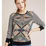 Anthropologie AldoMartins Teodora Abstract Pullover Sweater sz XS Artsy Tribal Photo 0