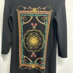 Stradivarius  Black Long Sleeve Dress with Multicolor Design Photo 1