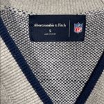 Abercrombie & Fitch WOMENS DALLAS COWBOYS LUXELOFT CARDIGAN SWEATER GRAY SMALL Photo 2