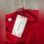 Moueey Elegant Red Satin Mini Dress Photo 9