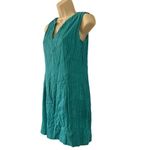 Hatley Textured Striped Teal Green Sleeveless Dress Photo 1