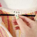 POL Hooded Open Knit Pullover Coverup Sz S Photo 2