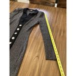 retrofete Mimi Rib Knit mini long sleeve metallic black silver blazer Dress M Size M Photo 9