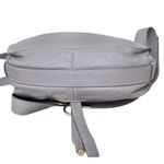 Chloé Chloe Marcie Large Saddle Leather Crossbody Pebble Gray Photo 5