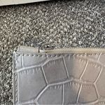 ZARA  Women’s‎ Gray Croc Like Texture Wallet With Silver Chain Photo 9