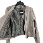 ATM Grey Suede Moto Jacket Size Small New Photo 2