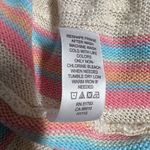 Maurice's Womens Cardigan Sweater Crochet Back Striped Fringed Open Front Medium Photo 8