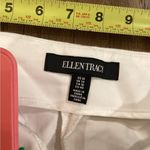 Ellen Tracy  White pleated chino dress work dresss Pants ankle crop size 10 Photo 4